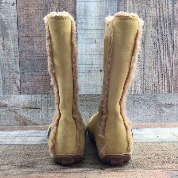 Timberland Earthkeepers Tan Mukluk Fur Lined Winter Boots Womens 6 Mid Calf - Picture 8 of 13